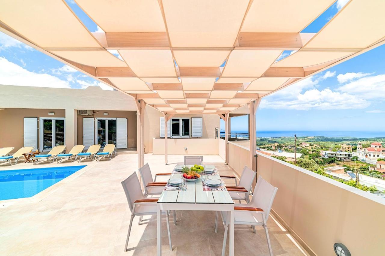 Villa Di Giorgio Heated Pool Kournas Exterior photo
